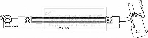 Borg & Beck BBH8290 - Гальмівний шланг autocars.com.ua