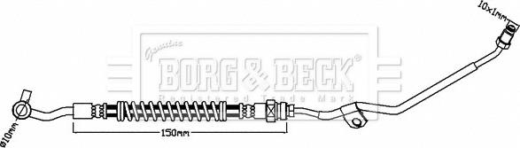 Borg & Beck BBH8291 - Гальмівний шланг autocars.com.ua