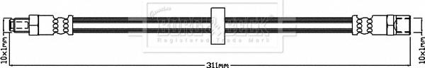 Borg & Beck BBH8299 - Гальмівний шланг autocars.com.ua