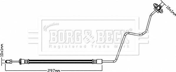 Borg & Beck BBH8320 - Тормозной шланг autodnr.net