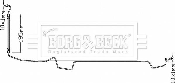Borg & Beck BBH8328 - Тормозной шланг avtokuzovplus.com.ua
