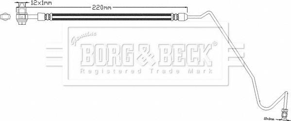 Borg & Beck BBH8351 - Тормозной шланг avtokuzovplus.com.ua