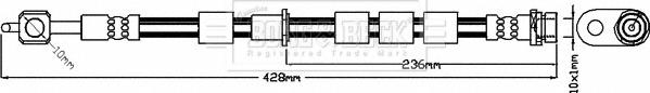 Borg & Beck BBH8377 - Гальмівний шланг autocars.com.ua