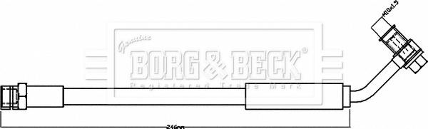 Borg & Beck BBH8381 - Тормозной шланг autodnr.net