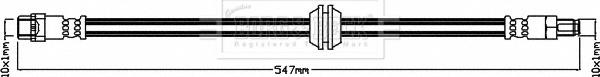 Borg & Beck BBH8391 - Гальмівний шланг autocars.com.ua