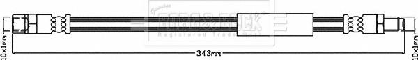 Borg & Beck BBH8393 - Тормозной шланг avtokuzovplus.com.ua