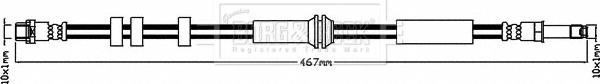 Borg & Beck BBH8398 - Гальмівний шланг autocars.com.ua