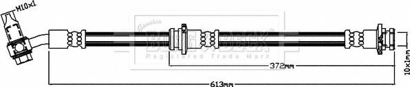 Borg & Beck BBH8421 - Гальмівний шланг autocars.com.ua