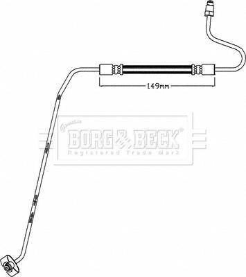 Borg & Beck BBH8446 - Тормозной шланг autodnr.net