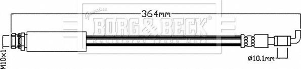 Borg & Beck BBH8474 - Тормозной шланг avtokuzovplus.com.ua