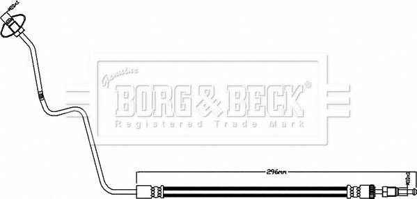 Borg & Beck BBH8493 - Тормозной шланг autodnr.net