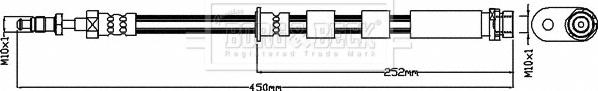 Borg & Beck BBH8501 - Гальмівний шланг autocars.com.ua