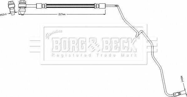 Borg & Beck BBH8503 - Тормозной шланг avtokuzovplus.com.ua