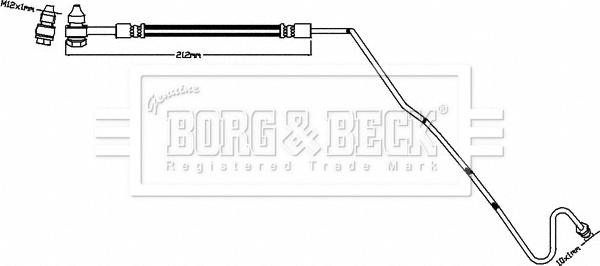 Borg & Beck BBH8504 - Тормозной шланг autodnr.net