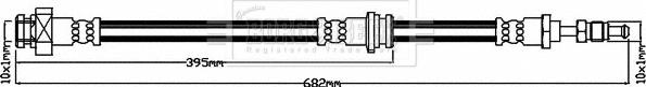 Borg & Beck BBH8530 - Тормозной шланг avtokuzovplus.com.ua