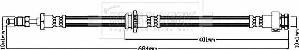 Borg & Beck BBH8531 - Тормозной шланг avtokuzovplus.com.ua