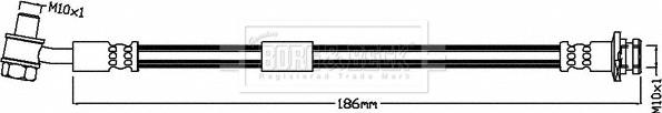 Borg & Beck BBH8542 - Гальмівний шланг autocars.com.ua