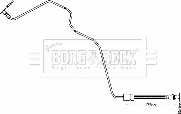 Borg & Beck BBH8552 - Тормозной шланг autodnr.net