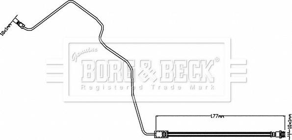 Borg & Beck BBH8553 - Тормозной шланг autodnr.net