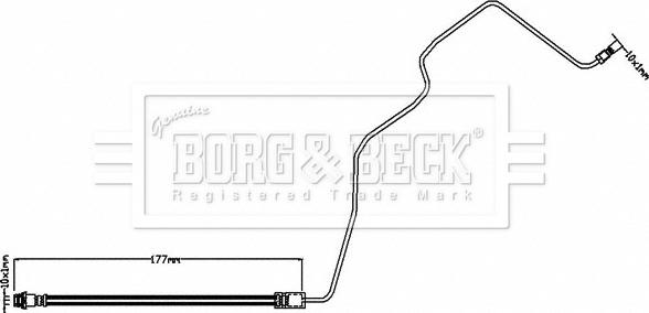Borg & Beck BBH8554 - Тормозной шланг autodnr.net