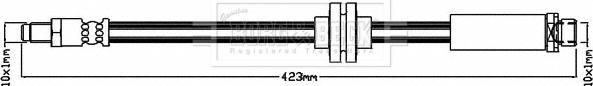 Borg & Beck BBH8556 - Тормозной шланг avtokuzovplus.com.ua