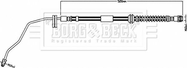 Borg & Beck BBH8559 - Тормозной шланг autodnr.net