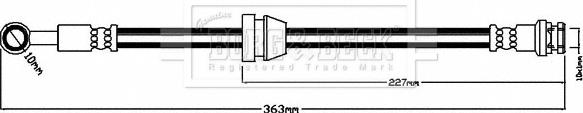 Borg & Beck BBH8560 - Гальмівний шланг autocars.com.ua