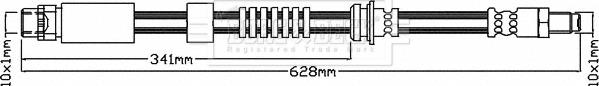 Borg & Beck BBH8567 - Гальмівний шланг autocars.com.ua