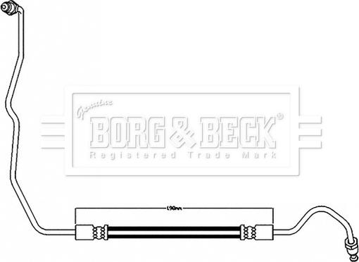 Borg & Beck BBH8596 - Тормозной шланг avtokuzovplus.com.ua