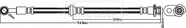 Borg & Beck BBH8603 - Гальмівний шланг autocars.com.ua