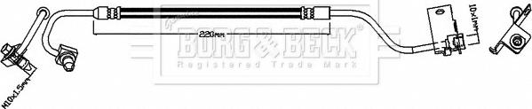Borg & Beck BBH8630 - Гальмівний шланг autocars.com.ua