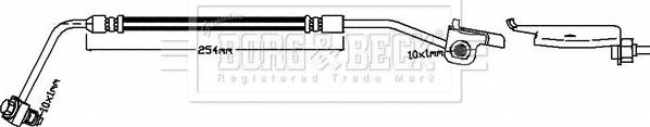 Borg & Beck BBH8632 - Гальмівний шланг autocars.com.ua