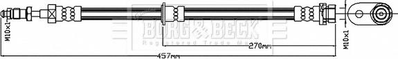 Borg & Beck BBH8705 - Гальмівний шланг autocars.com.ua