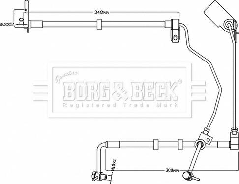 Borg & Beck BBH8741 - Тормозной шланг autodnr.net