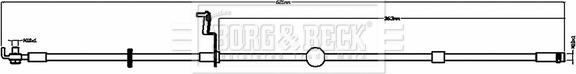 Borg & Beck BBH8800 - Гальмівний шланг autocars.com.ua