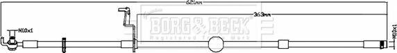 Borg & Beck BBH8801 - Гальмівний шланг autocars.com.ua