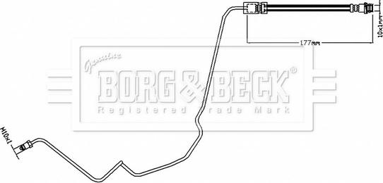 Borg & Beck BBH8817 - Тормозной шланг autodnr.net