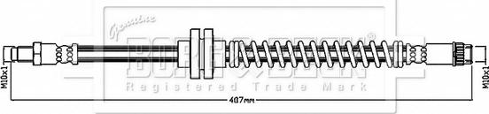 Borg & Beck BBH8869 - Гальмівний шланг autocars.com.ua