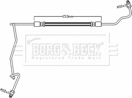 Borg & Beck BBH8878 - Гальмівний шланг autocars.com.ua