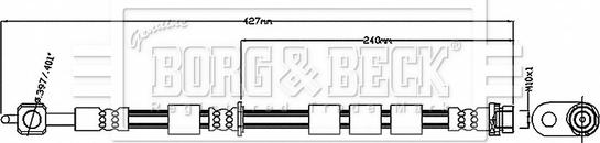 Borg & Beck BBH8879 - Тормозной шланг avtokuzovplus.com.ua