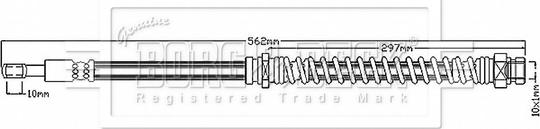 Borg & Beck BBH8883 - Тормозной шланг avtokuzovplus.com.ua