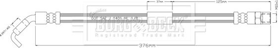 Borg & Beck BBH8926 - Гальмівний шланг autocars.com.ua