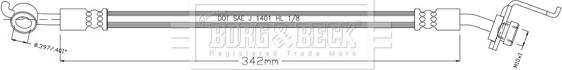 Borg & Beck BBH8930 - Гальмівний шланг autocars.com.ua