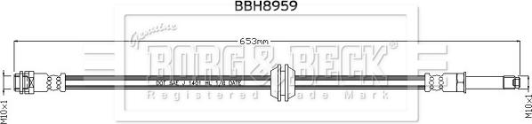 Borg & Beck BBH8959 - Гальмівний шланг autocars.com.ua