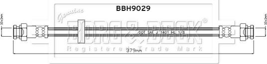 Borg & Beck BBH9029 - Гальмівний шланг autocars.com.ua