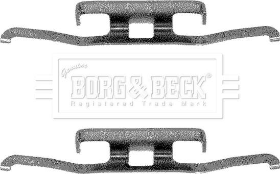 Borg & Beck BBK1010 - Комплектующие для колодок дискового тормоза avtokuzovplus.com.ua
