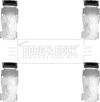 Borg & Beck BBK1027 - Комплектуючі, колодки дискового гальма autocars.com.ua