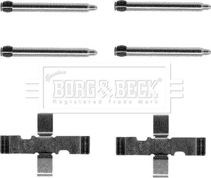 Borg & Beck BBK1033 - Комплектующие для колодок дискового тормоза avtokuzovplus.com.ua