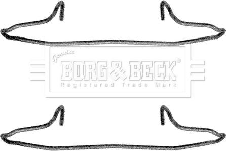 Borg & Beck BBK1040 - Комплектующие для колодок дискового тормоза avtokuzovplus.com.ua