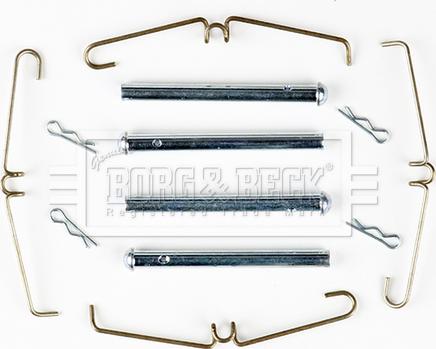 Borg & Beck BBK1068 - Комплектуючі, колодки дискового гальма autocars.com.ua